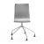 Krzesło Konferencyjne Ottawa nogi Pająka, Tkanina, Srebrnoszary, Szary