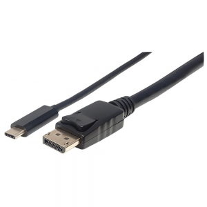 Kabel Adapter Usb C-dp M/m 1,0m Alt Mode/displayport Czarny