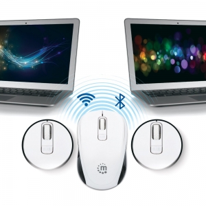 Dualna Bezprzewodowa Mysz Bluetooth/Rf 2.4ghz 800-1600dpi