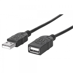 Przedłużacz Kabel Usb 2.0 A-a M/f 1m Czarny