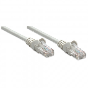 Patch Cord Cat5e Utp 1,0m Szary 100% Miedź