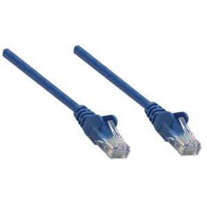 Patch Cord Cat5e Utp 1,0m Niebieski 100% Miedź