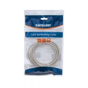 Patch Cord Cat6 Utp 20m Szary 100% Miedź