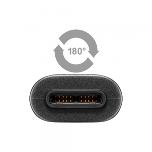 Kabel Usb C-microb M/f 0,15m Usb2.0 Hi-speed Czarny