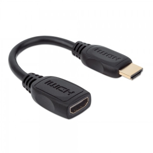 Przedłużacz Kabel Hdmi-hdmi 2.0 M/f 20cm Ethernet 4k60hz