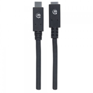 Przedłużacz Usb C-c M/f 0,5m Usb3.1 Superspeed+ 5a Czarny