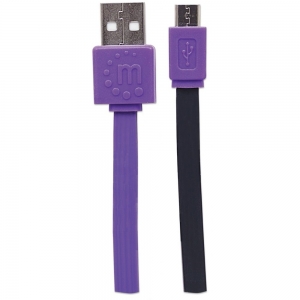 Kabel Usb 2.0 A-b Micro M/m 1m Czarno-fioletowy Hi-speed