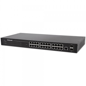 Giga Switch 24x Rj45 + 2x Sfp Web-smart Vlan Qos Rack