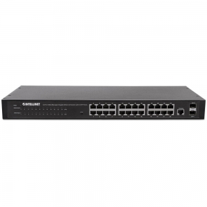 Giga Switch 24x Rj45 + 2x Sfp Web-smart Vlan Qos Rack