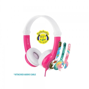 Słuchawki Dla Dzieci 3+ Connect 85db Z Mikrofonem Różowe