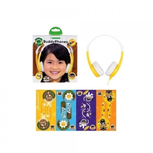 Słuchawki Dla Dzieci 3+ Connect 85db Z Mikrofonem żółte