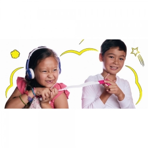 Słuchawki Gamingowe Dla Dzieci 3+ Galaxy 85db Szare