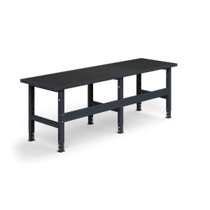 Stół roboczy TRUST 2500x760 mm, nośność 300 kg, z matą ochronną